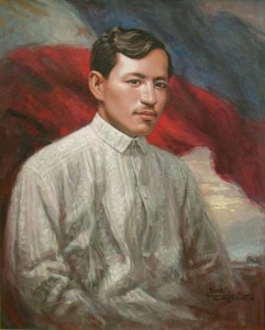 Jose Rizal oil on canvas by R.C. MananQuil