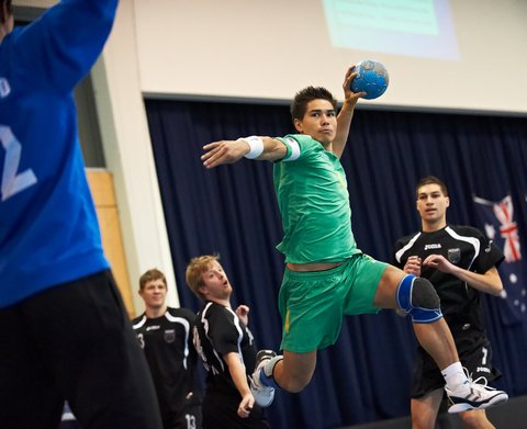 Bevan Calvert of the Australian Handball team